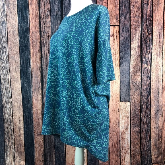 LuLaRoe Irma Tunic Blue Green XXS - Picture 3 of 7